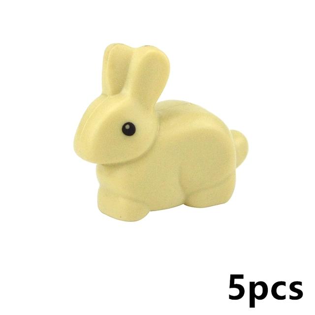 MOC City Animal Building Block Figures Goat Sheep Eagle Owl Panda Parrot Seagull Penguin Zoo Fram Accessories Bricks Toy Gift