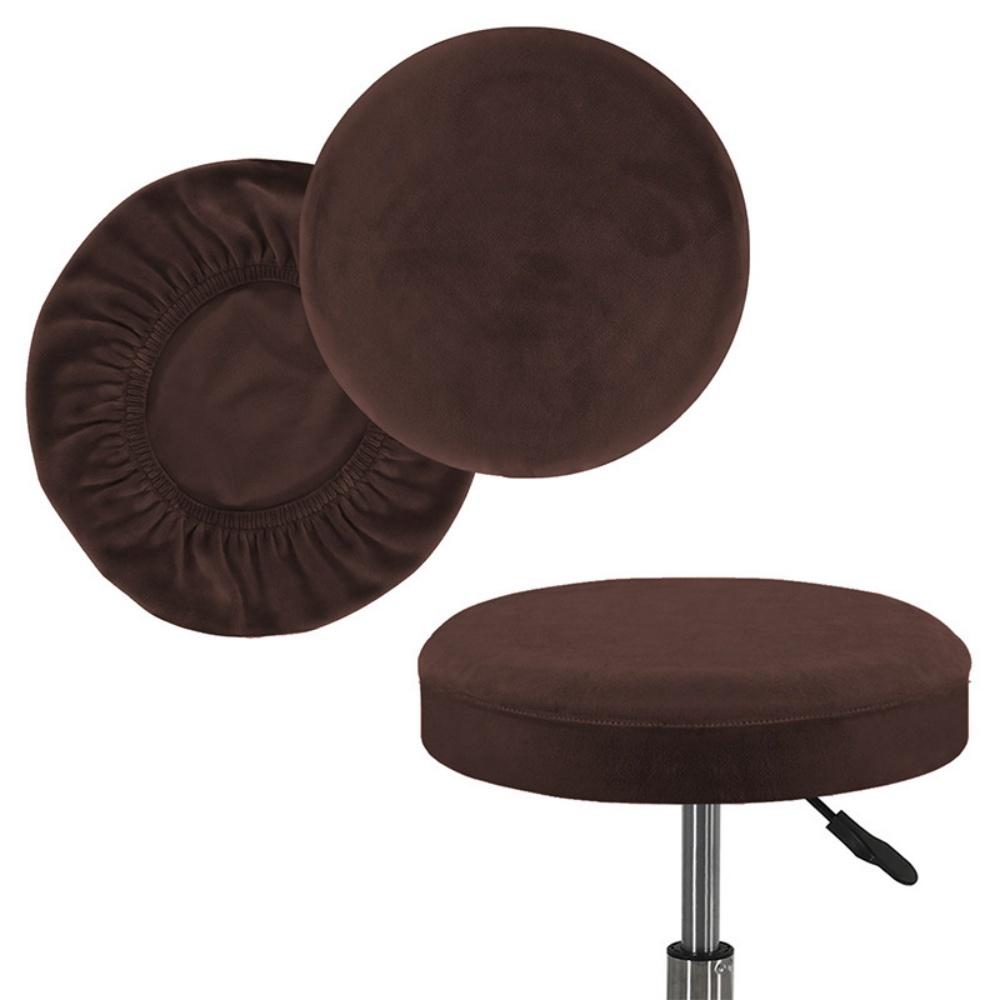 1PC Elastic Velvet Stool Cover Bar Round Swivel Chair Cover Anti-dirty Universal Stool Cover Coffee Shop Stool Cover