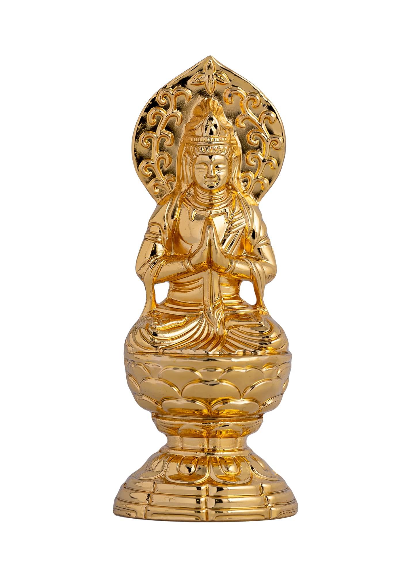 

Статуя Будды Сейши Бодхисаттва Буддист Кейаки Ватанабэ в год Зодиака хранитель основное изображение Зодиак Такаока медная посуда [Маленький 6,8 см (золото