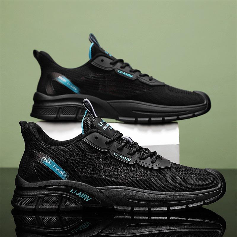 Sneakers summer thin fish mesh breathable fly-woven travel shoes student casual dad shoes
