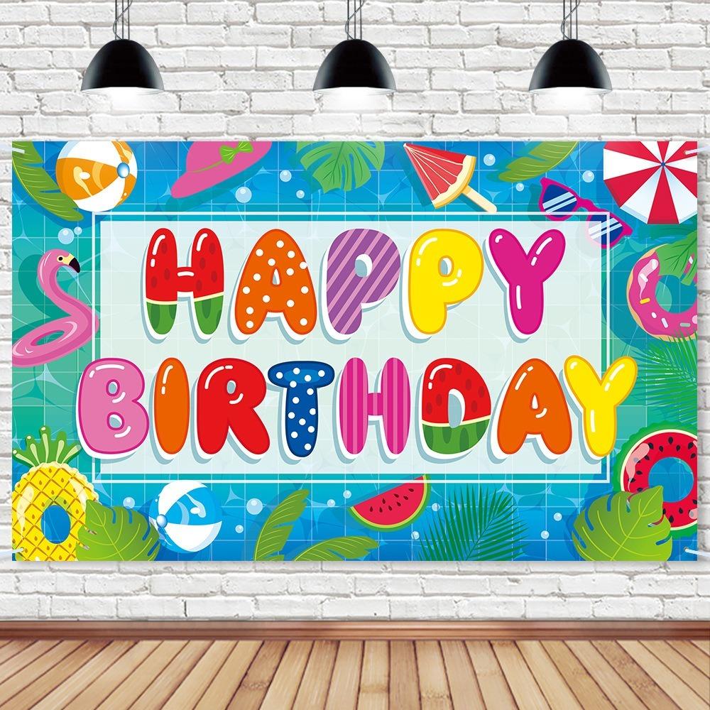 Lifebuoy Balloon Summer Pool Party Backdrop Beach Photography Background  Bridal Shower