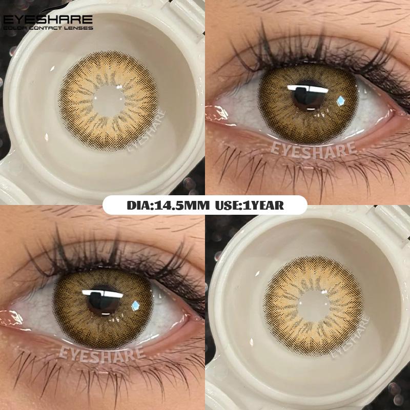 Eyeshare YENİ Mavi Göz Rengi Lens 1 Çift Gözler İçin Yeşil Renkli Göz Bebekleri Doğal y2k Moda Lensler Kore Tarzı Colorcon Göz Lensleri