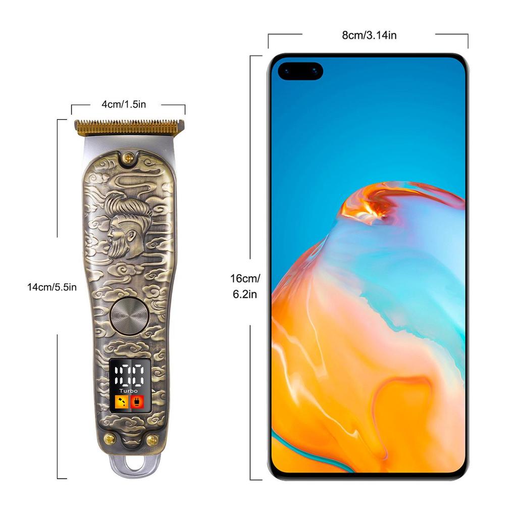 Hatteker Hair Clipper Men‘s Beard Trimmer Professional Cordless Rechargeable Hair Cutter Kit Barber Shop Strong Power