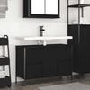 VidaXL Vanity Unit with Drawers Black Oak 90x34.5x60 Cm, Bathroom Vanity Unit, Bathroom Under-Sink Cabinet 861887