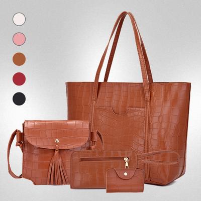 Simple and Large-capacity Women's Bag, New Fashionable Versatile Crocodile Pattern Shoulder Oblique Span Bag, Handbag.