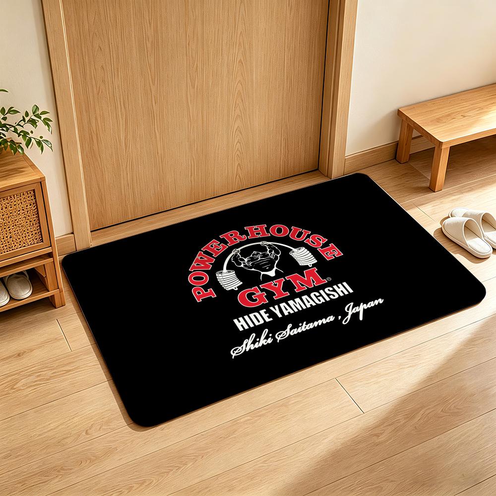 

Fitness P-POWERHOUSE G-GYM Floor Mat Soft Flannel Entrance Door Mat Non Slip Absorbent Bathroom Bedroom Floor Rug 40x60cm