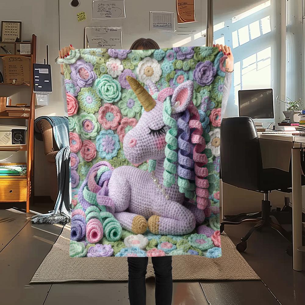 Knitted sloth hedgehog dog Print Flannel Blanket,High quality Comfortable for All Seasons,Home Decor,Warmth and Comfort,Perfect for Christmas Gifts