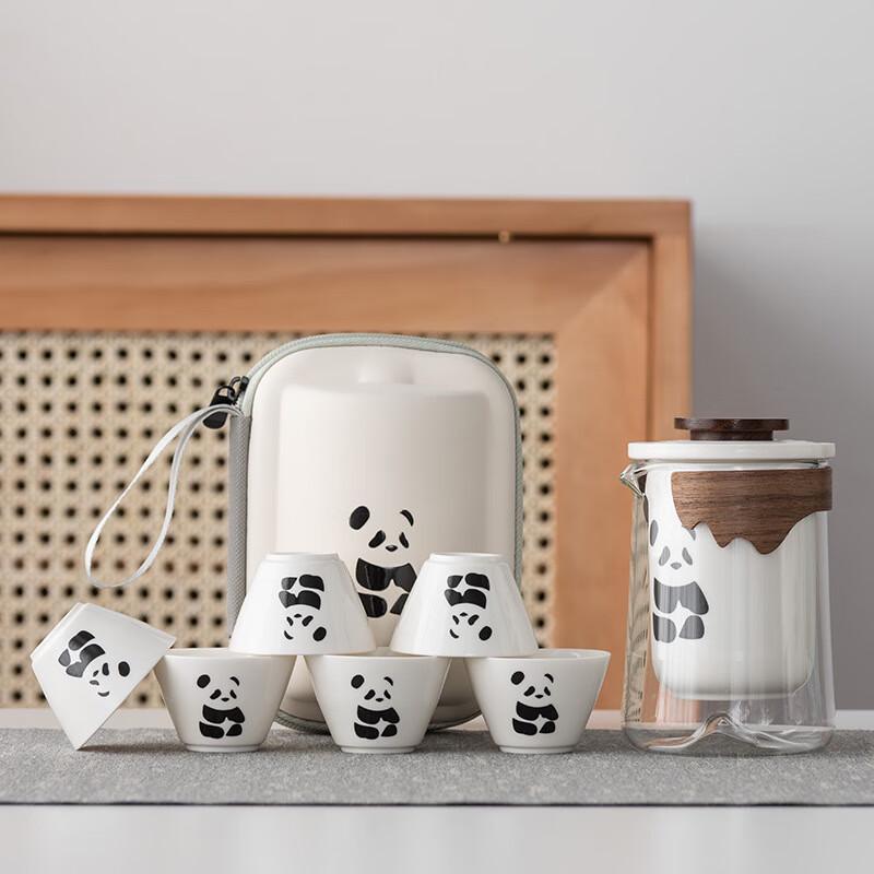 Panda Kung Fu Portable Travel Tea Set