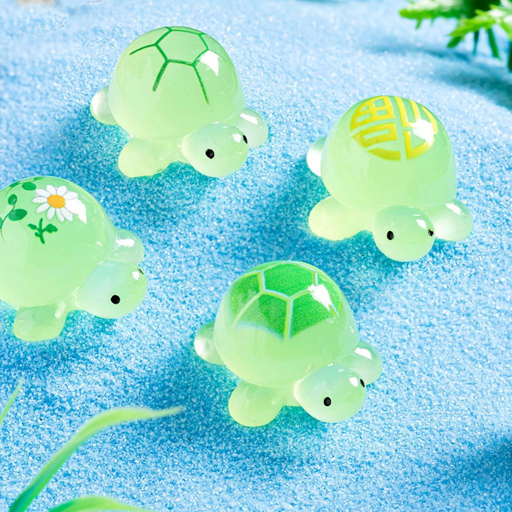 Micro-landscape Fun  Animals, Luminous Little Turtle And Sea Hare Ornaments