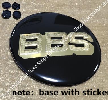 

4pcs 56/60/68/70mm [Outer diameter of hub base] curved surface Car Wheel hub center Cap Hub for BBS Center HubCaps 56mm