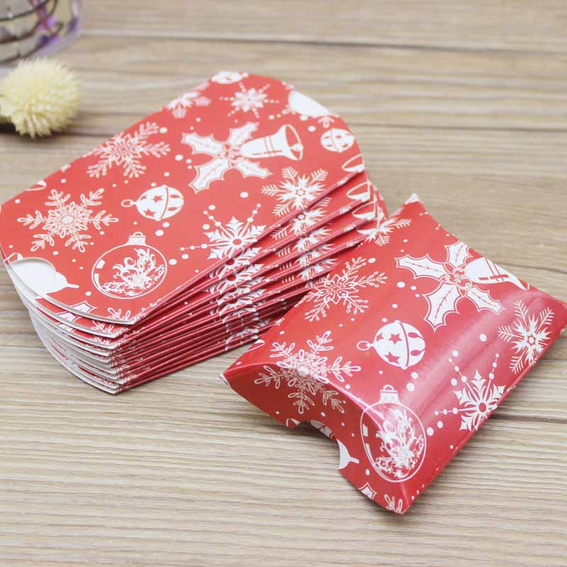 10pc9x7x2.5cm kraft Paper Box Pillow Shape Candy Box Wedding Favor Gift Boxes For Home Baby Shower Kids Birthday Party Supplies
