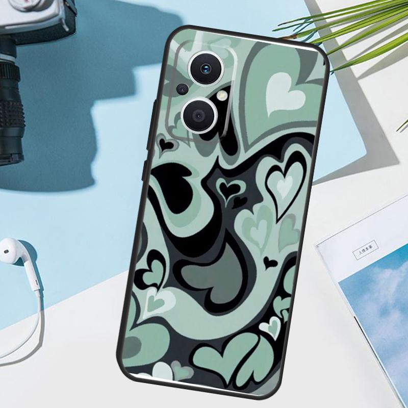 

Brown Purple Hearts Swirl Pattern Cover For OPPO Reno 13 F 14 10 11 12 Pro 12F 11F 14F 7 8 Lite OPPO Find X8 X6 X5 X9 Pro Case OPPO Reno13 Pro
