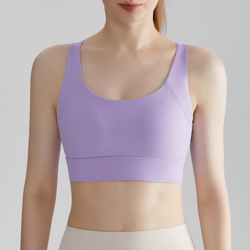 CD High-Impact Sports Bra: Shockproof, Antibacterial, One-Piece Design with Adjustable Straps