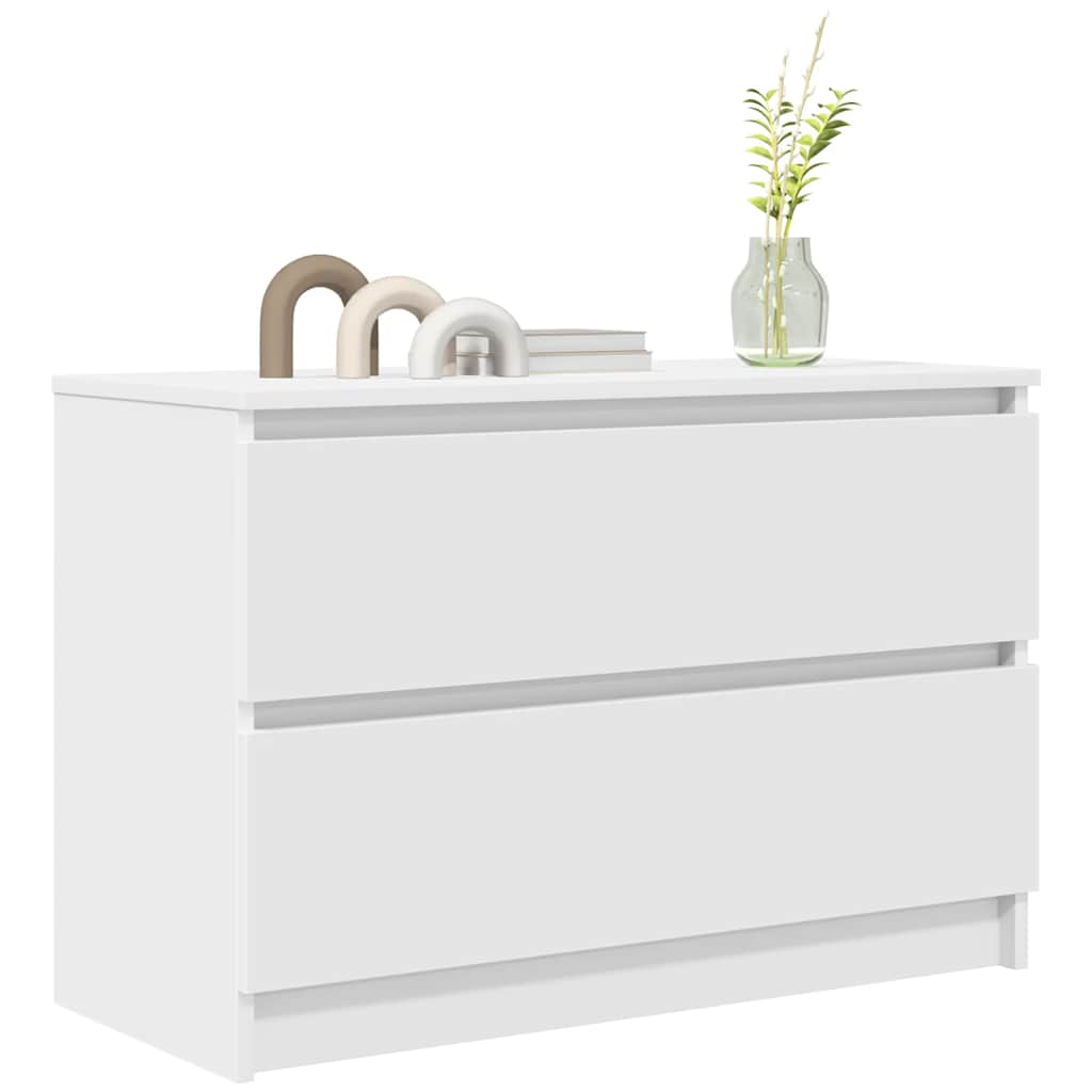 vidaXL TV-Schrank Weiß 80x35x54 cm Holzwerkstoff