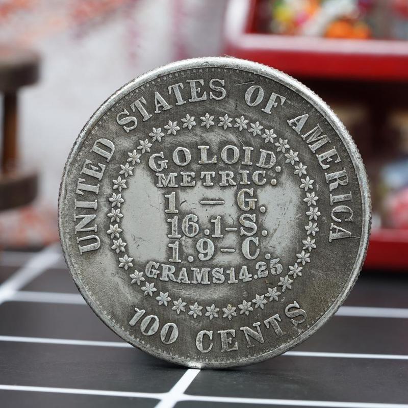 1878 Statue of Liberty, Decorative Coins, Vintage American Travel Ornaments, Handicrafts, Christmas Gift, Stocking Stuffers