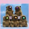 Adorable Cute Bubble Blowing Capybara Plush Toy Soft Keychain Accessory For Bags