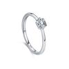 Tancise Classic 925 Sterling Silver  Zircon Ring Ladies Jewelry Wedding Promise Party Gift