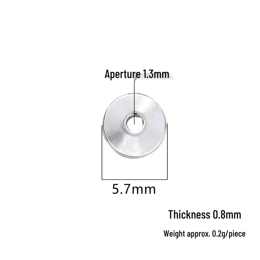 S999 Sterling Silver Round Spacer Beads for DIY Crystal Bracelets & Necklaces