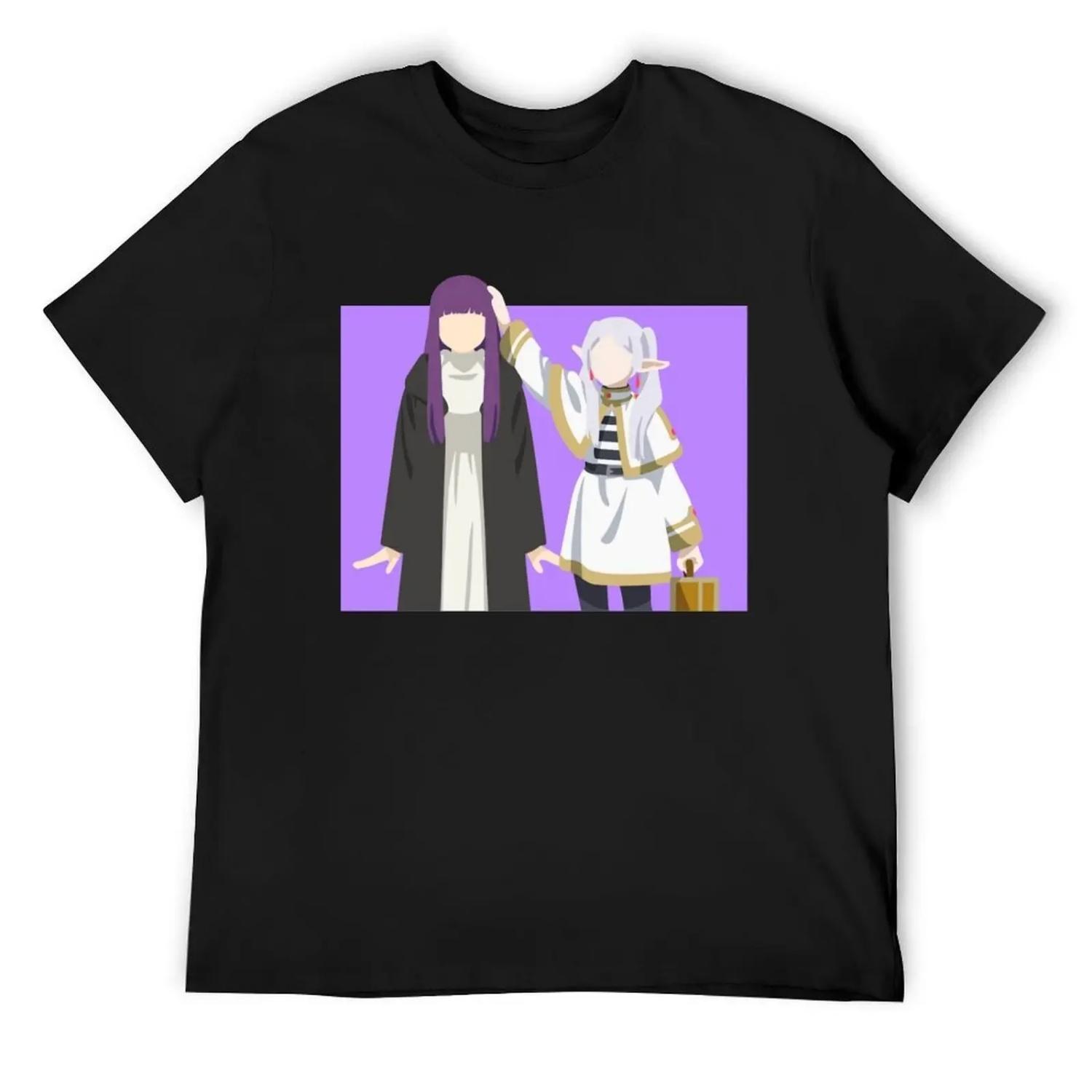 

Frieren And Fern Minimalism T-Shirt blue lock plain aesthetic clothes mens graphic t-shirts hip hop S