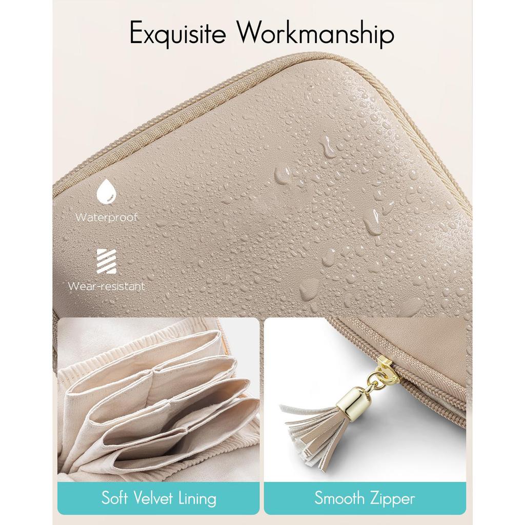 Tassel Jewelry Packing Bag PU Leather Rings Necklace Mini Cosmetic Bag Large Capacity Organizer Jewelry Storage Case Travel