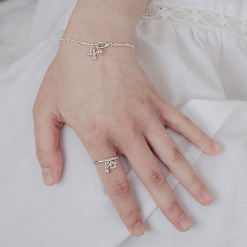 NUDOOR Flora ball ring