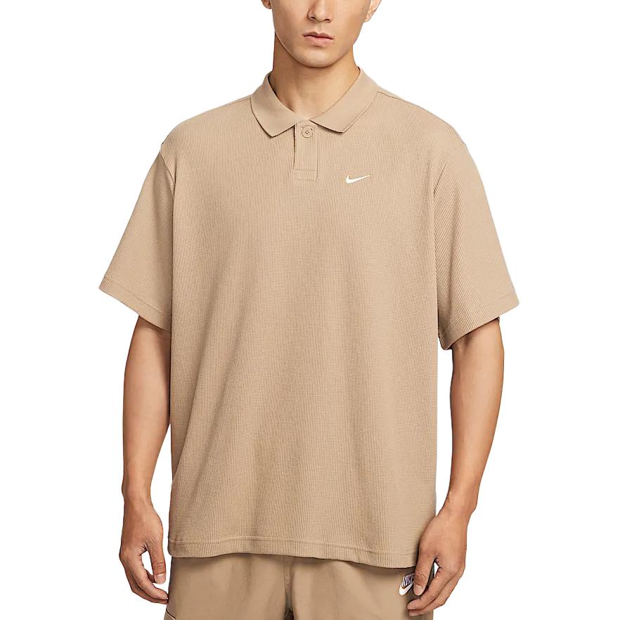 Nike Club Oversized Fashionable Breathable T-Shirt Men Tops Khaki IF0377247