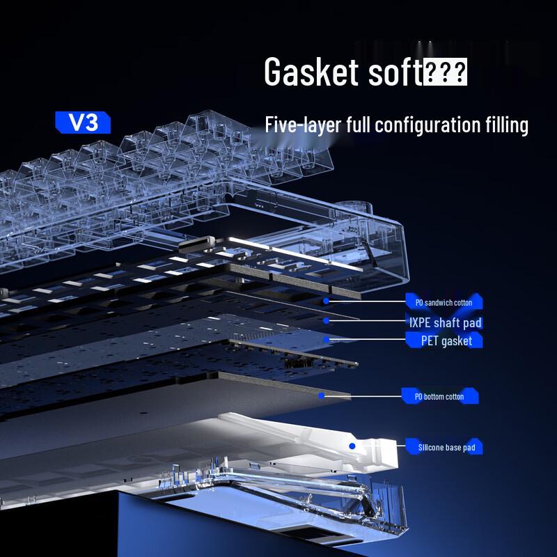 AULA F98Pro V3 Custom Transparent Mechanical Keyboard
