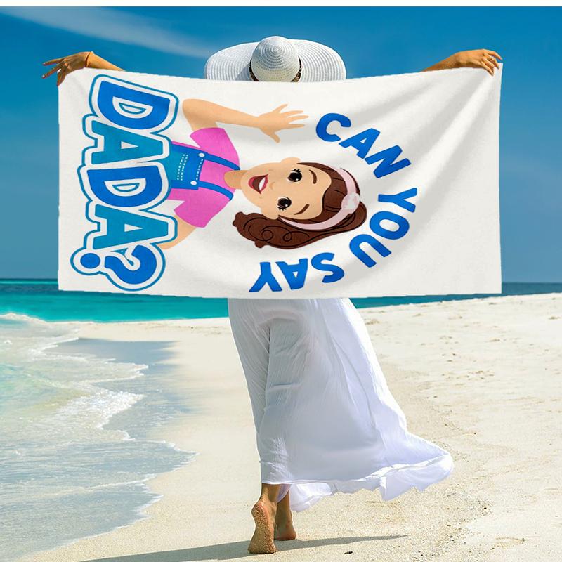 Ultra-Soft Beach Towel with Ms. Rachel Theme,Ideal for Pool - Camping, Diving - Perfect Travel Essential, Vibrant Beach Towel.