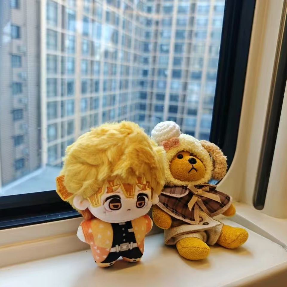 Agatsuma Zenitsu Plush Toy Nunu Sea Star Body Cotton Doll Furry Soft Stuffed Toy Anime Convention Souvenir Collectible Toy