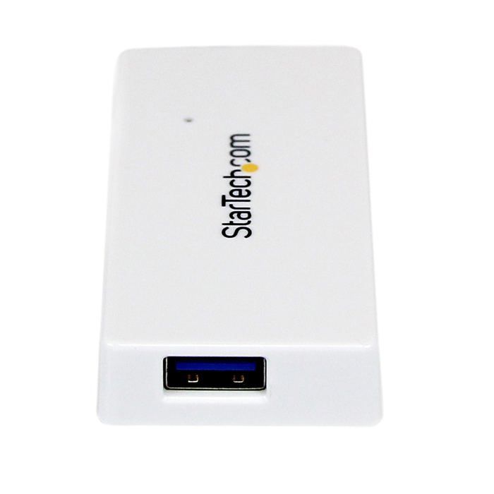 USB 3.0 Hub - StarTech - ST4300MINU3W - 4 Ports - Integrated Cable - White