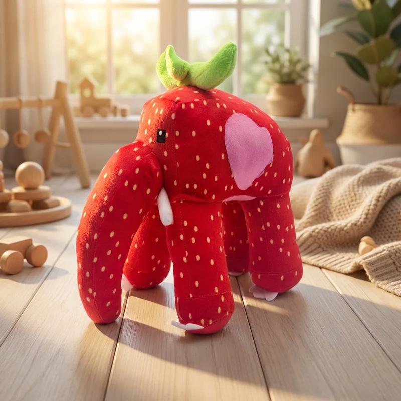 Steal A Brainrot Strawberry Elephant Plush Toys Exquisite Game Peripheral Fans Collect Decoration Character Role Gift For Friend