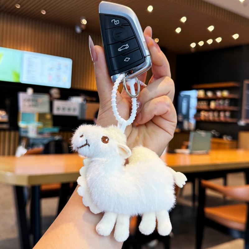 Camel Keychain Soft Camel Plush Cute Doll Key Chain Stuffed Hanging Ornaments Lifelike Detail Cherished Gifts