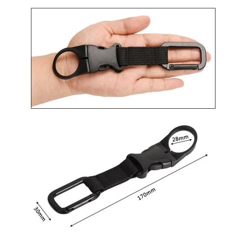 KAruim Water Bottle Holder with Carabiner, Set of 3, Drink Holder for Outdoor Activities, Mountaineering, Camping, Hiking, Travel, Hydration, Easy Att