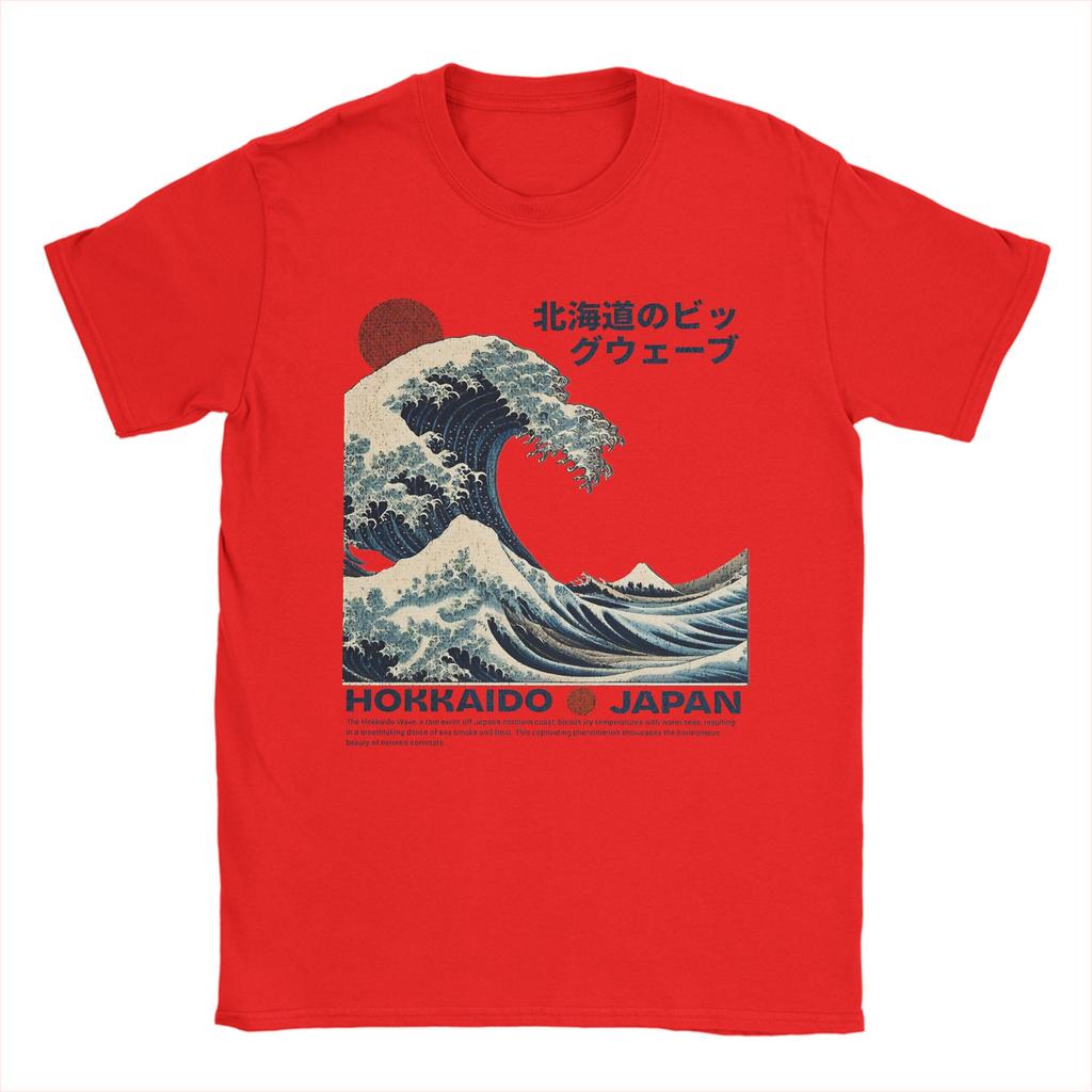 Kanagawa Wave The Great Wave Hokusai Japanese Art  Cotton TShirt For Unisexs Summer  Awesome TShirts Tees Oversized Cheap Tops