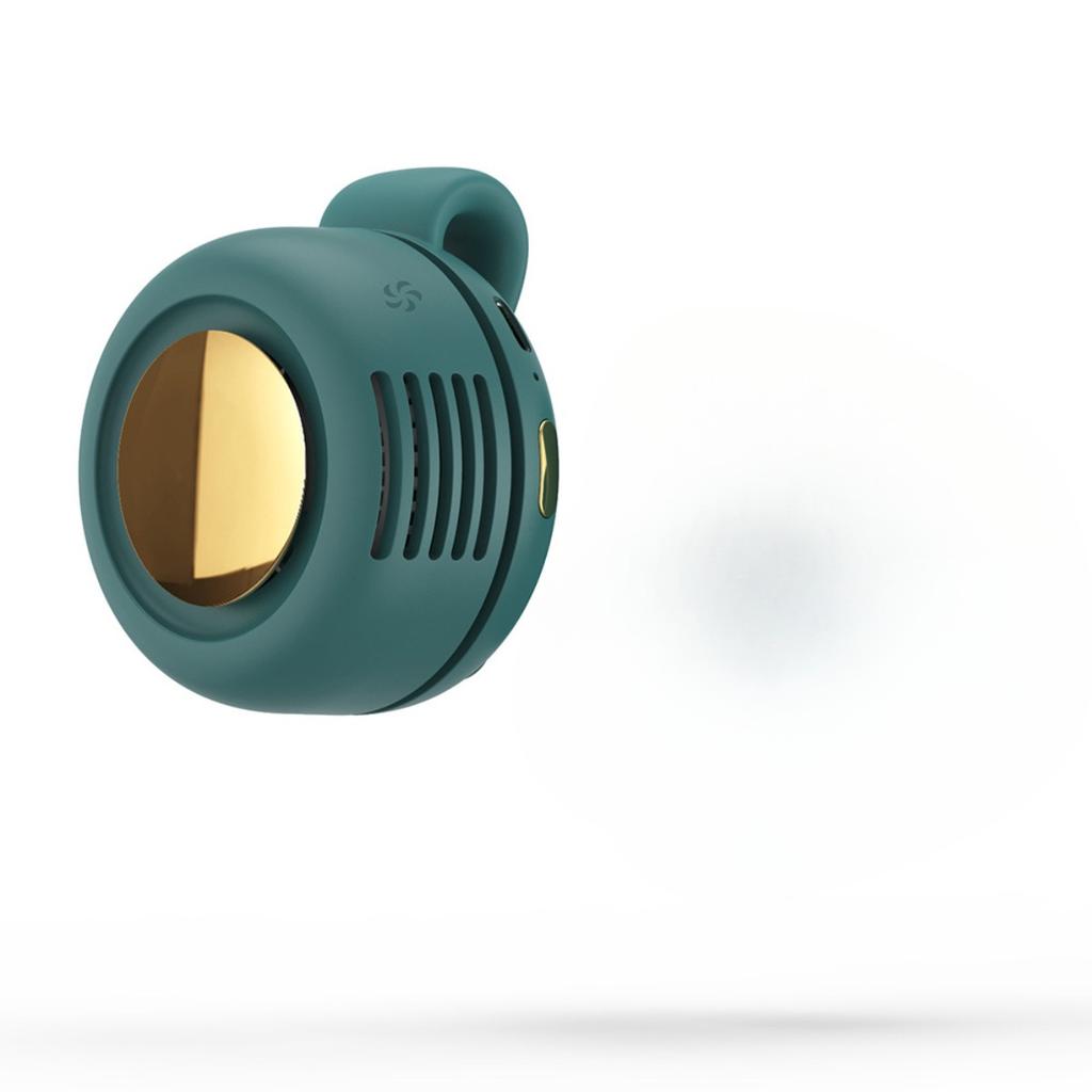 Portable Bladeless Mini Fan with 3-Speed Adjustable Settings, USB Rechargeable, 900mAh Battery for Long-Lasting Use, Lightweight & Rotating Design