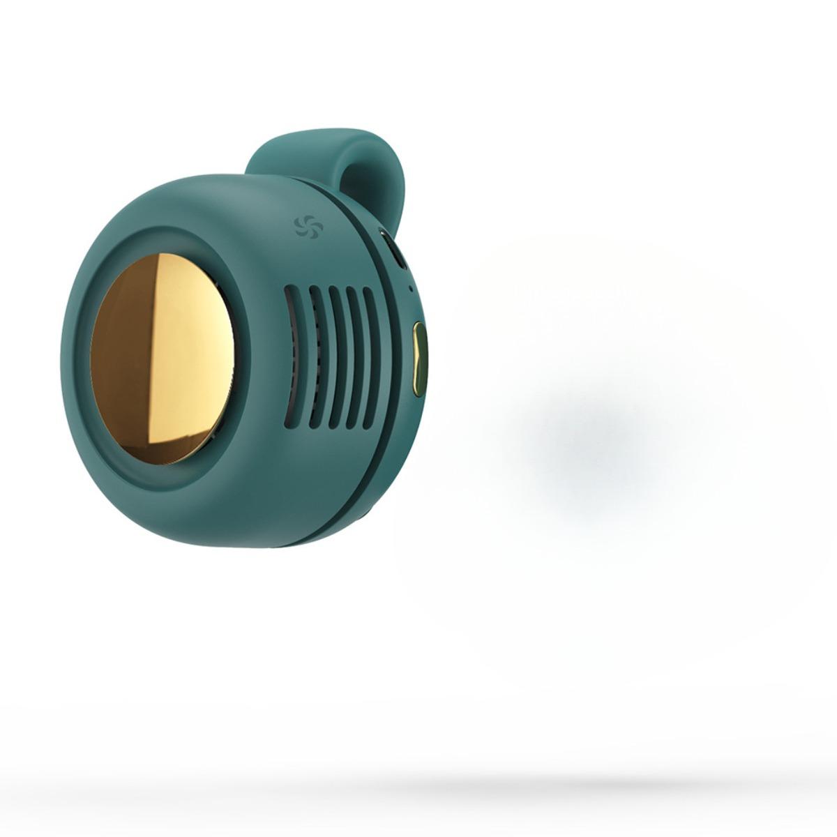 

Портативный мини-вентилятор без лопастей с 3 регулируемыми скоростями, USB-перезаряжаемый, аккумулятор 900 мАч для длительного использования, легкий и вращающийся дизайн Standard темно-зеленого