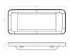 Black Screw-on Bathroom Wall Shelf 301x131x37 Cm APO