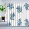 Leaves Shower Curtain Watercolor Tree Branch Leaf Vine Plant Bath Curtain Modern Fabric Nordic Bathroom Decor