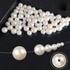 Straight-Hole White Imitation Pearl Beads, Shoe, Bag, Clothing Decoration Accessories,DIY Handmade Bead Jewelry Materials