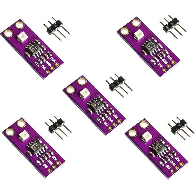 5pcs MCU-GUVA-S12SD Solar UV Intensity Sensor, GUVA-S12SD UV Detect Sensor, Ultraviolet Light Sensor, S12SD Light Sensor, Wavelength Detection Range