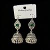Indian Silver Birdcage Tassel Earrings - Ethnic Bohemian Wind Chime Style for Women 