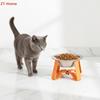 1Pcs Raised Cat Bowls Cat Food Bowl 304 Stainless Steel Shatter-resistant Elevated Pet Supplies For Puppy Cat