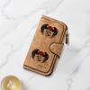 Black Wing Rose Tattoo Print Long Wallet Multifunctional Portable Snap Coin Purse Unisex Perfect Birthday Gift For Friends Family Daily Commute