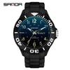 Sanda Luminous Quartz Watch: Waterproof Unisex Digital Sports Wristwatch