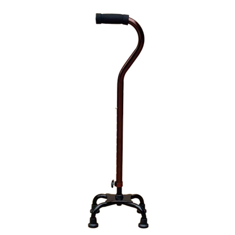 Yaşlılar için Ayarlanabilir Kaymaz Dört Ayaklı Alüminyum Baston