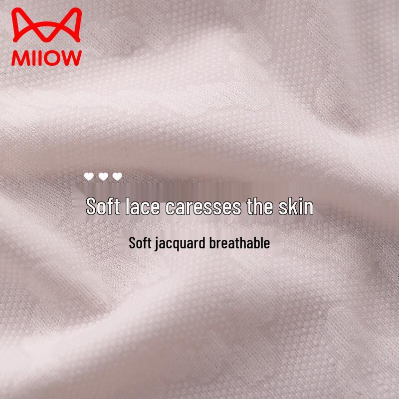 MIIOW Women's Seamless Lace High-Waist Briefs 3-Pack