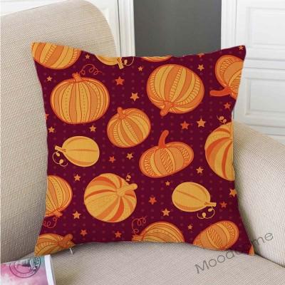 Gold Autumn Fall Pumpkin Harvest Art Thanksgiving Day Decoration Throw Pillow Car Pillow Case Cotton Linen Sofa Cushion Covers