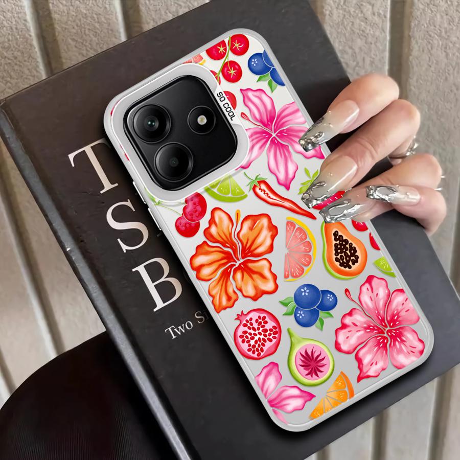 

Case for Xiaomi Redmi K60 9T Note 9 10 A5 10C 9C 14C A1 A2 Plus 12C 13C Back Phone Cover Fruit Pattern Redmi A2+