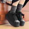 Herbst und Winter neue Shell-Kopf Low-Top Board-Schuhe weiche Sohle dicke Sohle höhenverstellend lässige Sportschuhe