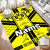 Custom Name Personalized Borussia Dortmund Print Carpet, Versatile Home Decor Rug, for Playroom, Apartment, Balcony, Entryway, Hallway Gift